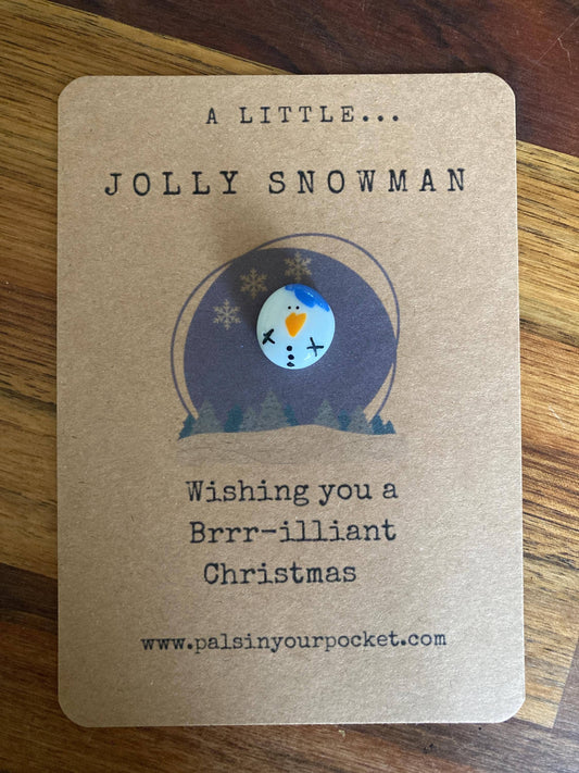 Pals in your Pocket - Personalised Handmade Snowman Christmas Gift Set