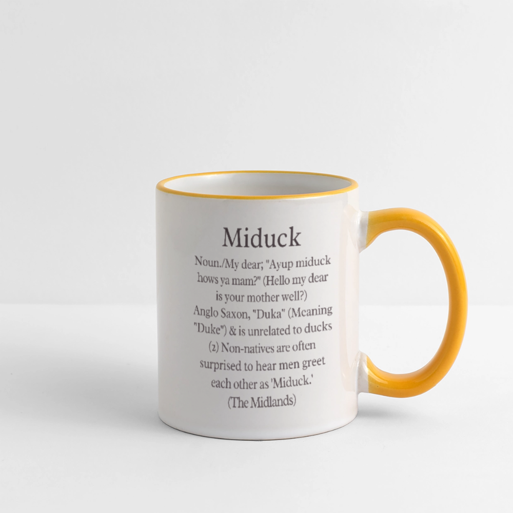 Aye Up - white/yellow