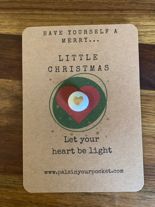 Pals in your Pocket - Christmas Heart Of Gold Appreciation Pebble