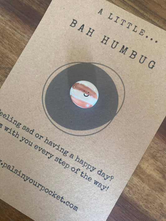 Pals in your Pocket - Funny Christmas card. Stocking. Humbug