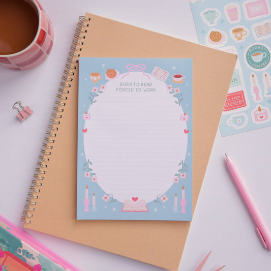 Hopscotch Paper Co. - Born To Read Notepad – Literature Stationery Gifts