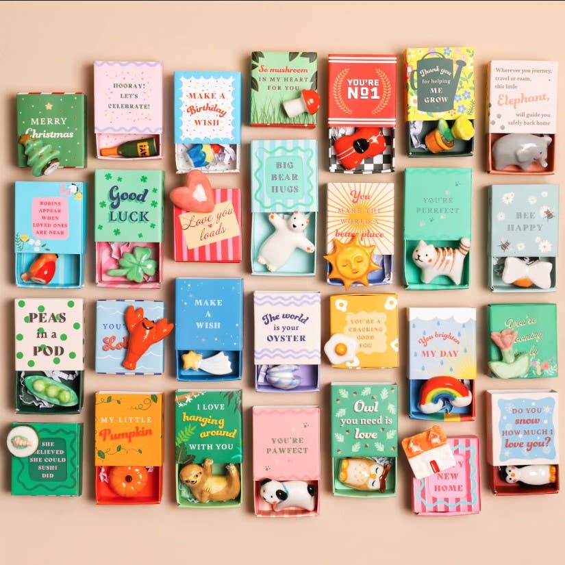 Lisa Angel - Tiny Matchbox Ceramic Tokens
