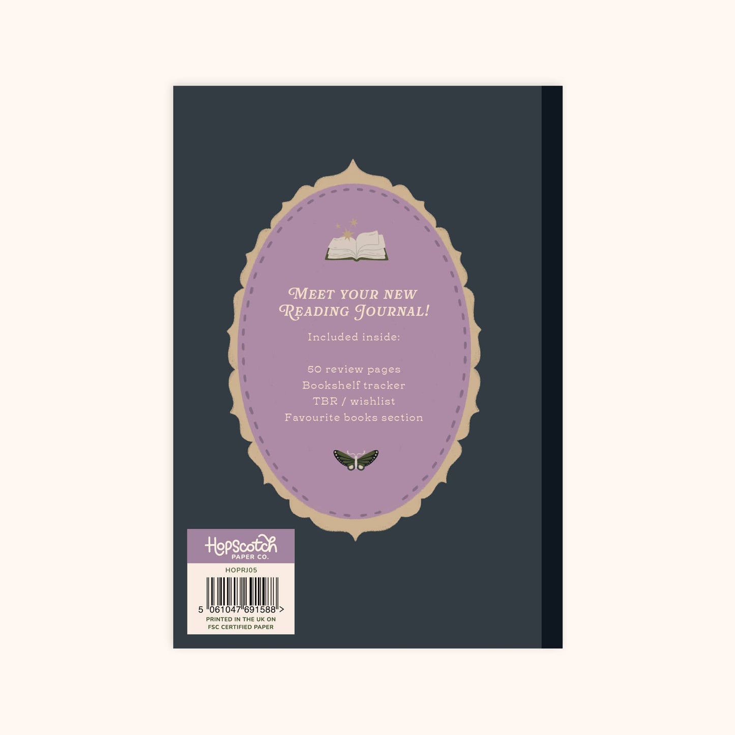 Hopscotch Paper Co. - Whimsy Witch Reading Journal – 50 Book Review Notebook
