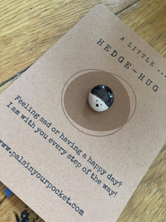 Pals in your Pocket - Hedgehog Anxiety Relief Pocket Pebble For Animal Lovers