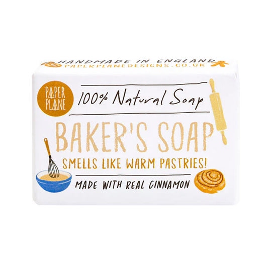 Cinnamon Baker's Soap Bar with Beautiful Packaging - Perfect Gift for Bakers