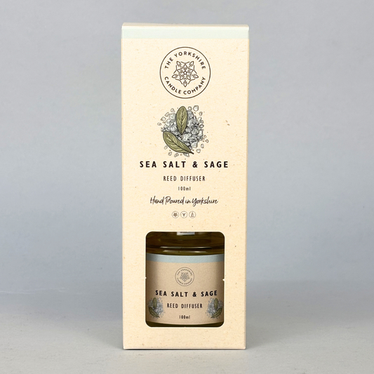 Sea Salt & Sage Reed Diffuser – Vegan | The Yorkshire Candle Company