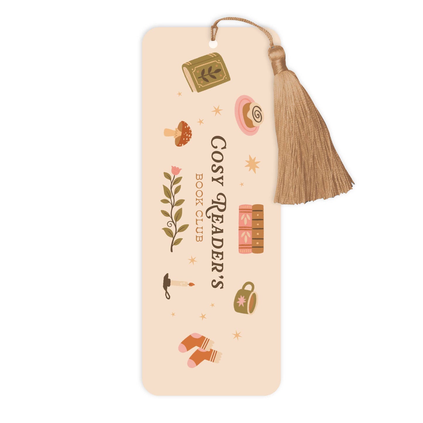 Hopscotch Paper Co. - Cosy Season Book Club Bookmark with Tassel – Bookish Gift
