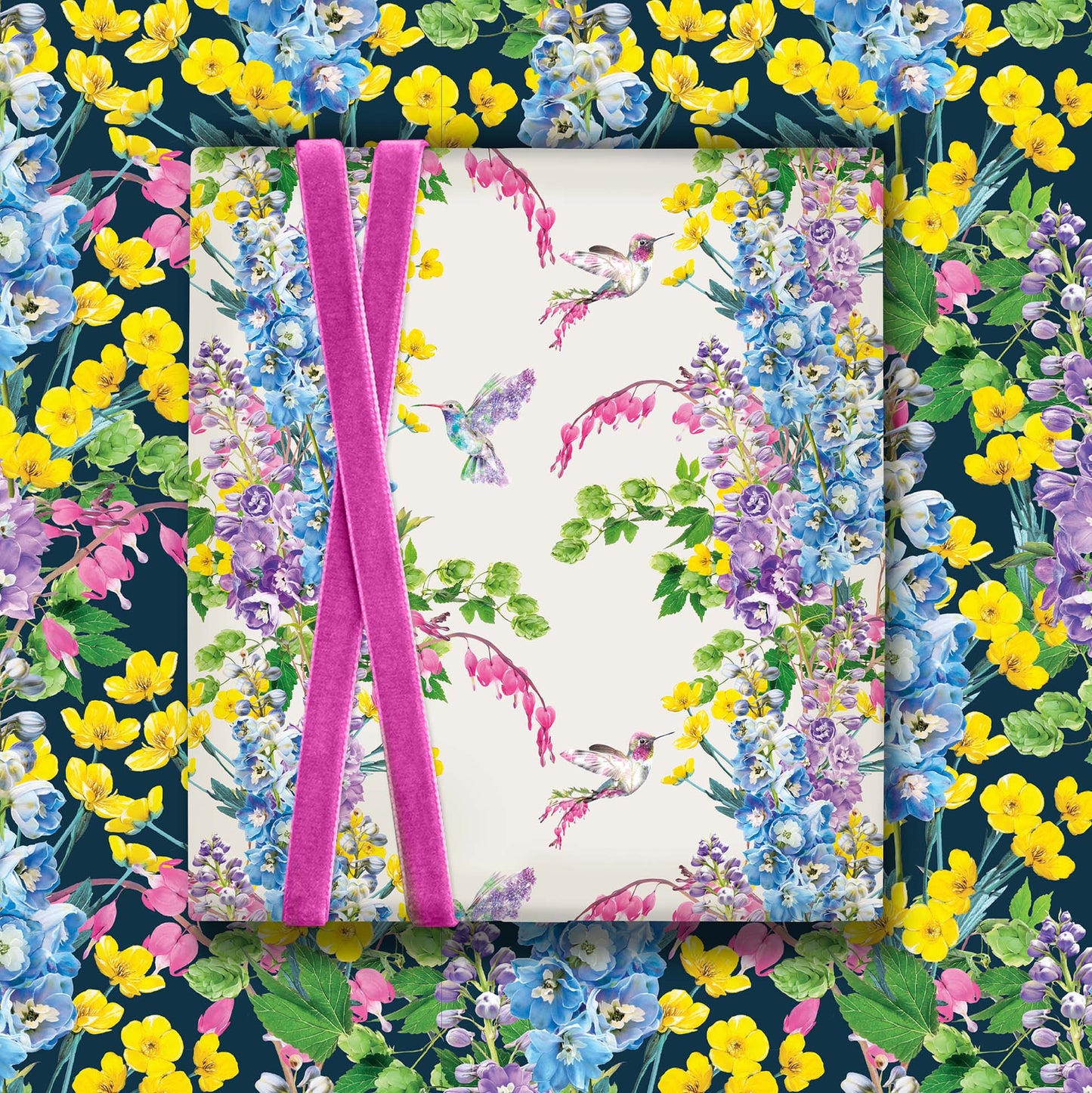 Lola Design Ltd - Hummingbird Double Sided Gift Wrap