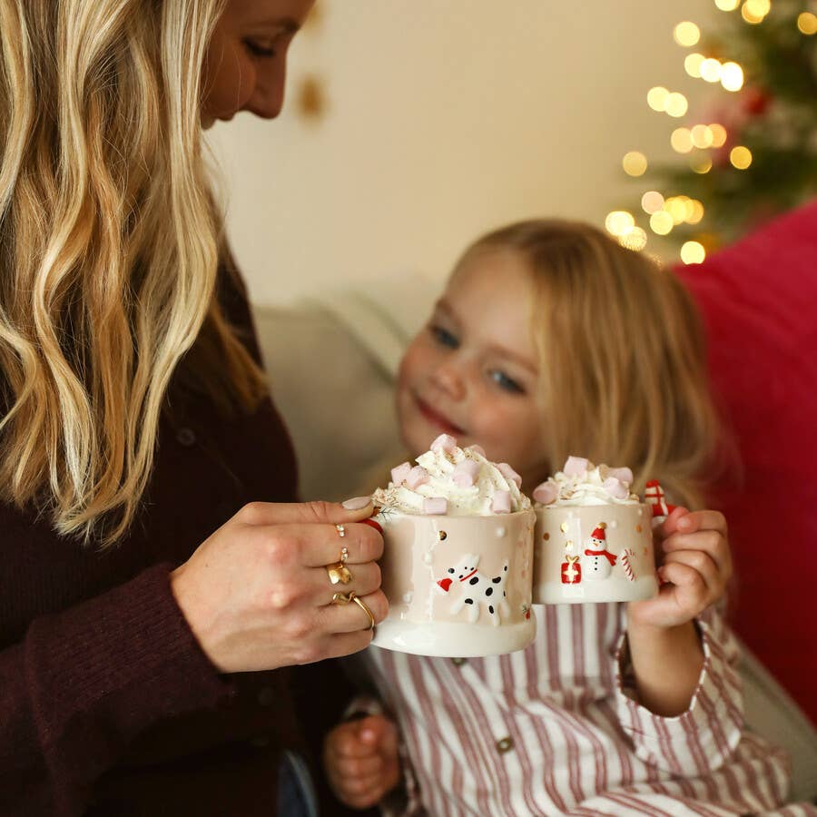 Small Winter Wishes Ceramic Christmas Mug - Lisa Angel