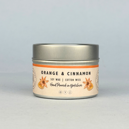 Orange & Cinnamon Scented Candle | The Yorkshire Candle Company