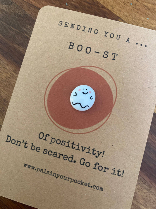 Pals in your Pocket - Spiritual Positivity Ghost Charm Gift Basket For Halloween