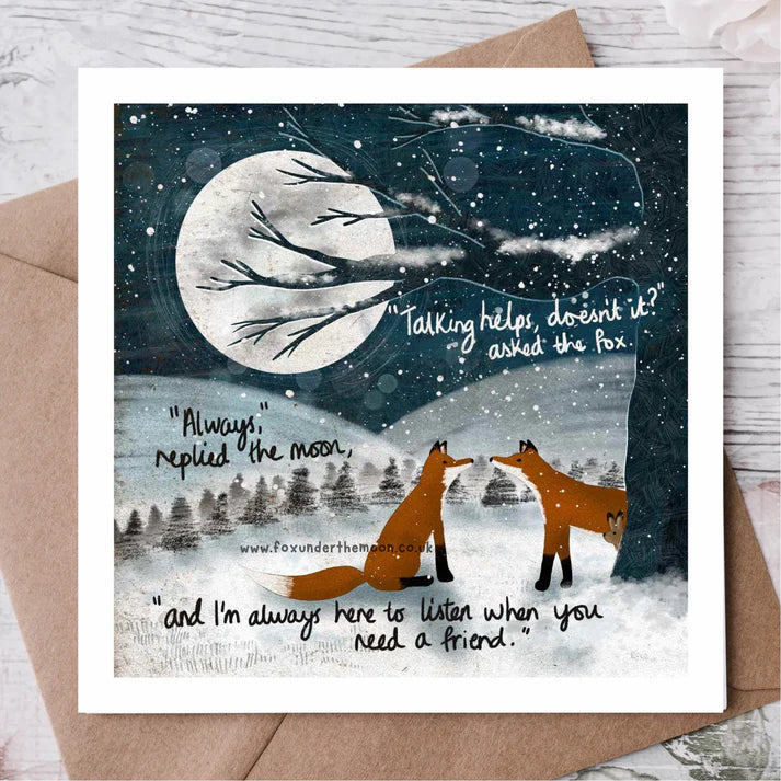 Talking Helps Greetings card