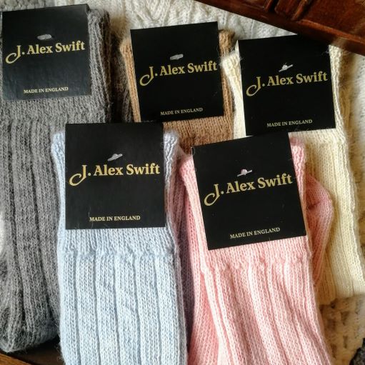 J Alex Swift Alpaca Wool Bed Socks Pile - Soft Alpaca Wool Comfort