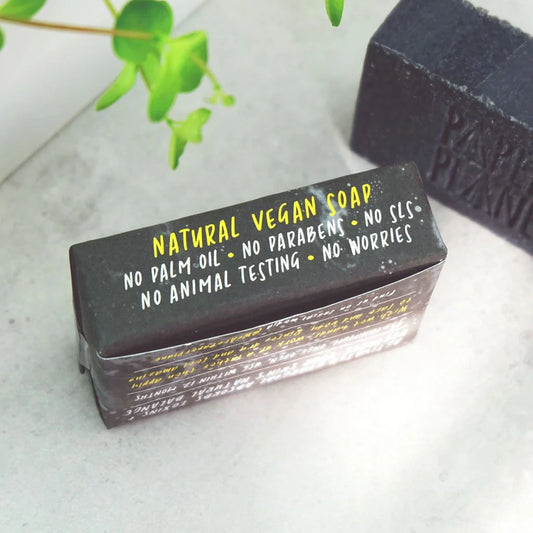 Paper Plane Charcoal Soap Detox Bar - Natural Activated Charcoal