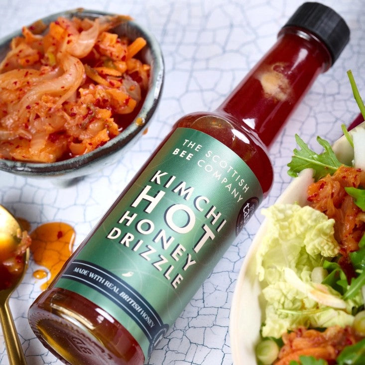 Scottish Bee Company - Kimchi Hot Honey Drizzle - Sweet, Spicy & Umami Fusion
