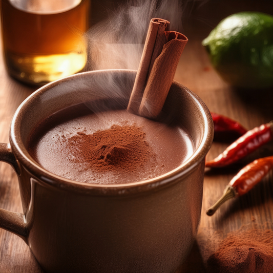 Harth Smokey Chilli Hot Chocolate served with chilli flakes and lime - Soar Trading Co recipe