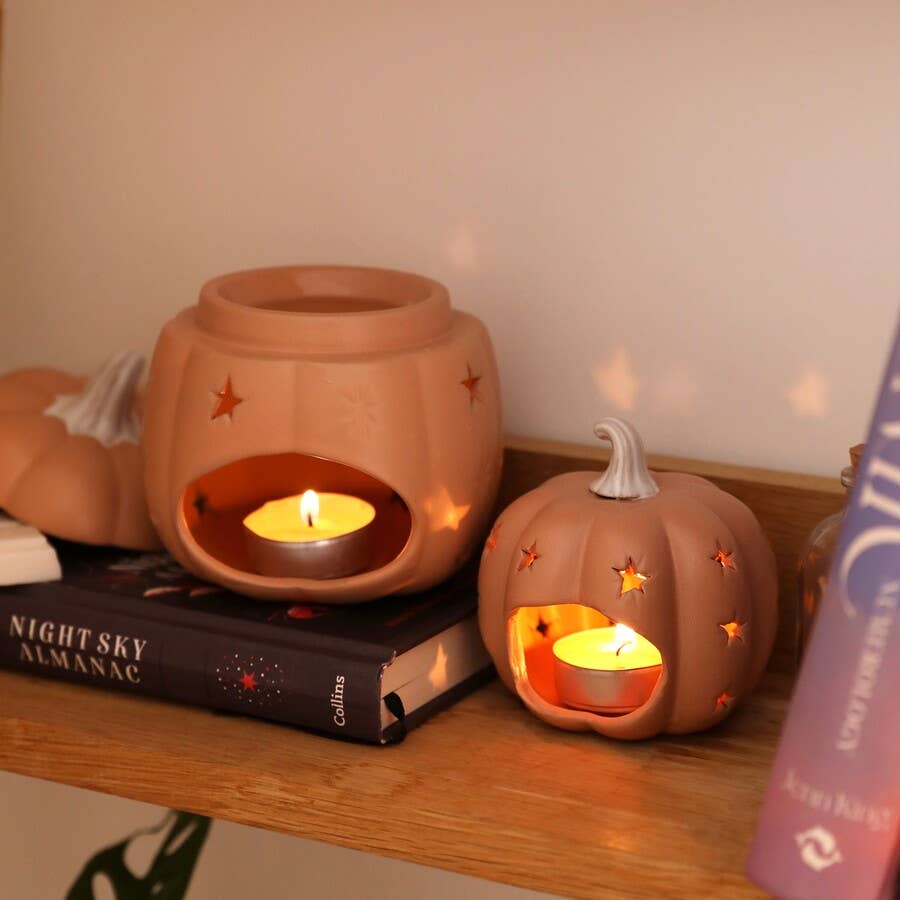 Starry Ceramic Pumpkin Wax Warmer - Lisa Angel