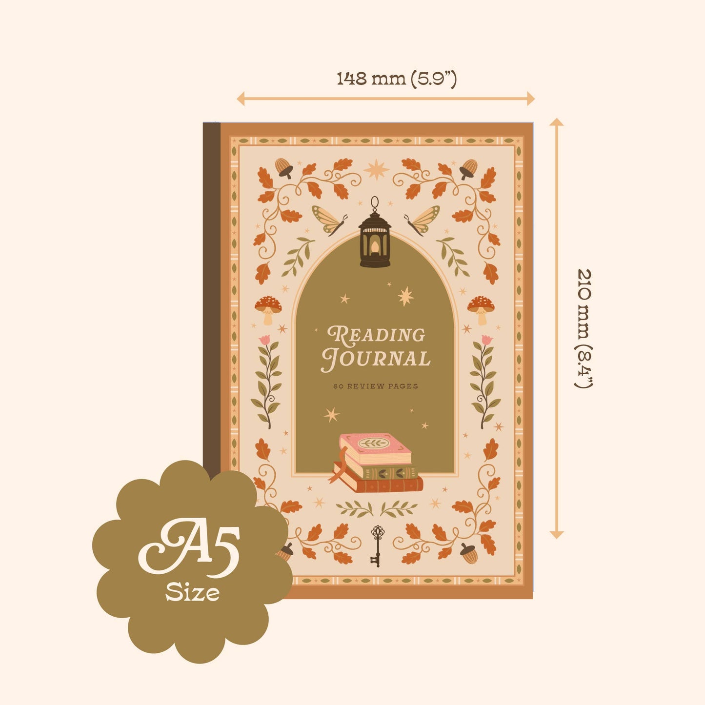 Hopscotch Paper Co. - Cosy Season Reading Journal – 50 Book Review Notebook