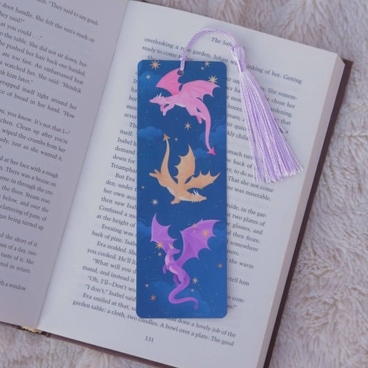 Dragon Bookmark with Tassel | Fantasy Bookmark for Booklovers