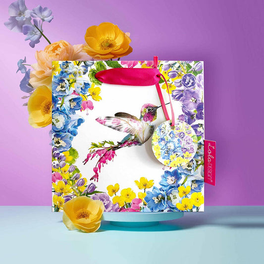 Hummingbird Small Square Gift Bag – Lola Design Botanical Gift Packaging