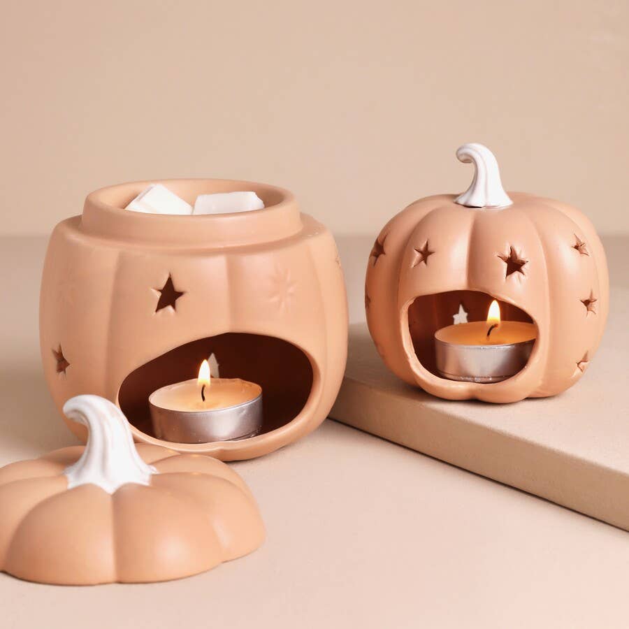 Starry Ceramic Pumpkin Wax Warmer - Lisa Angel
