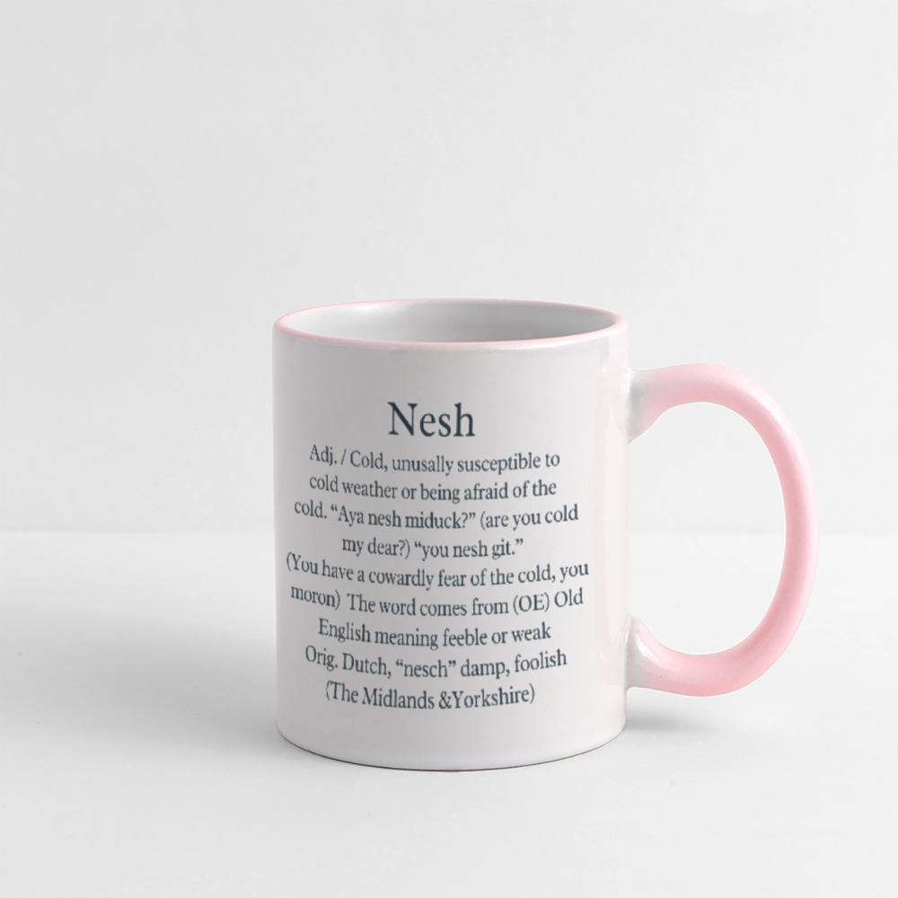 Aya nesh mug - white/pink