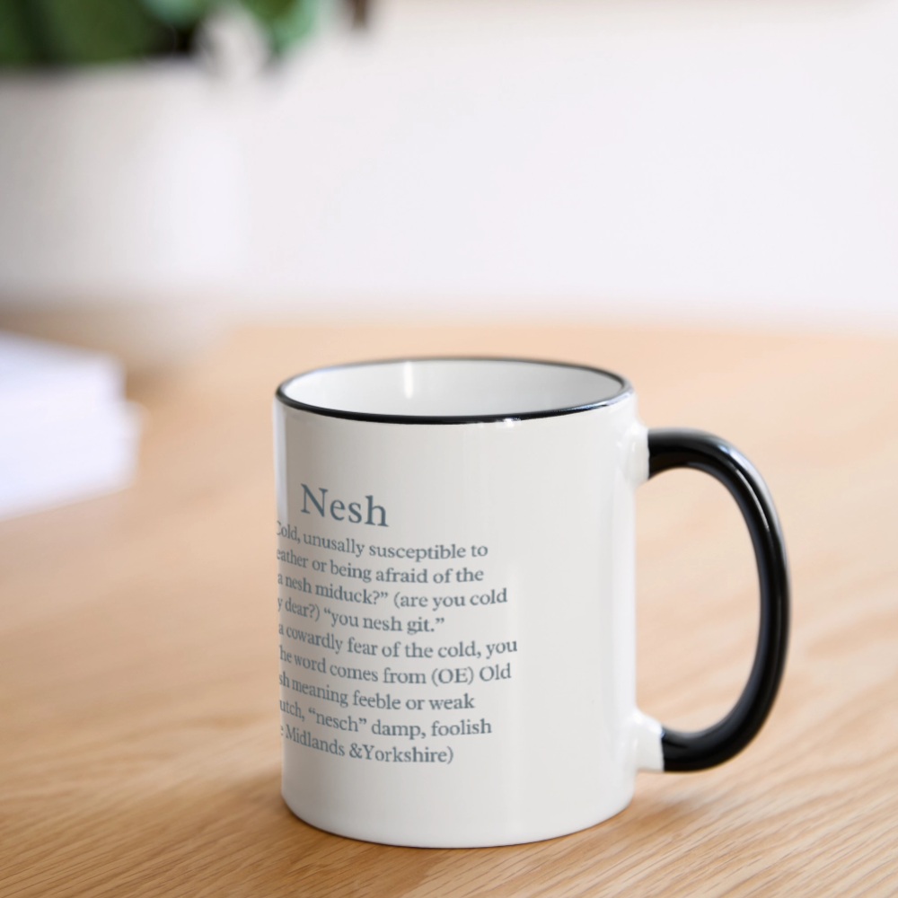 Aya nesh mug - white/black