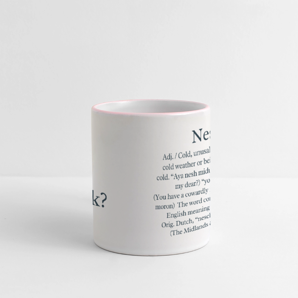 Aya nesh mug - white/pink