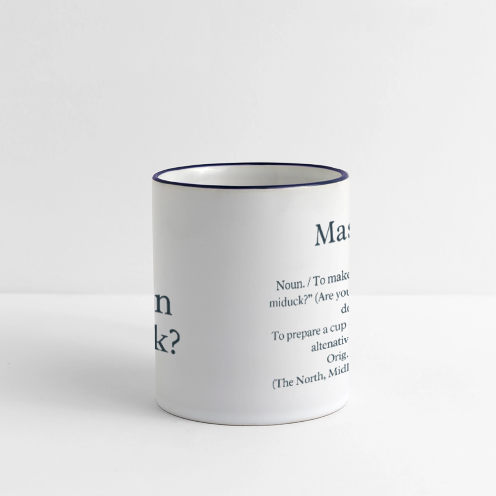 Aya Mashin - white/cobalt blue