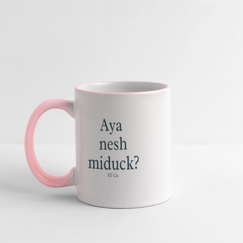 Aya nesh mug - white/pink