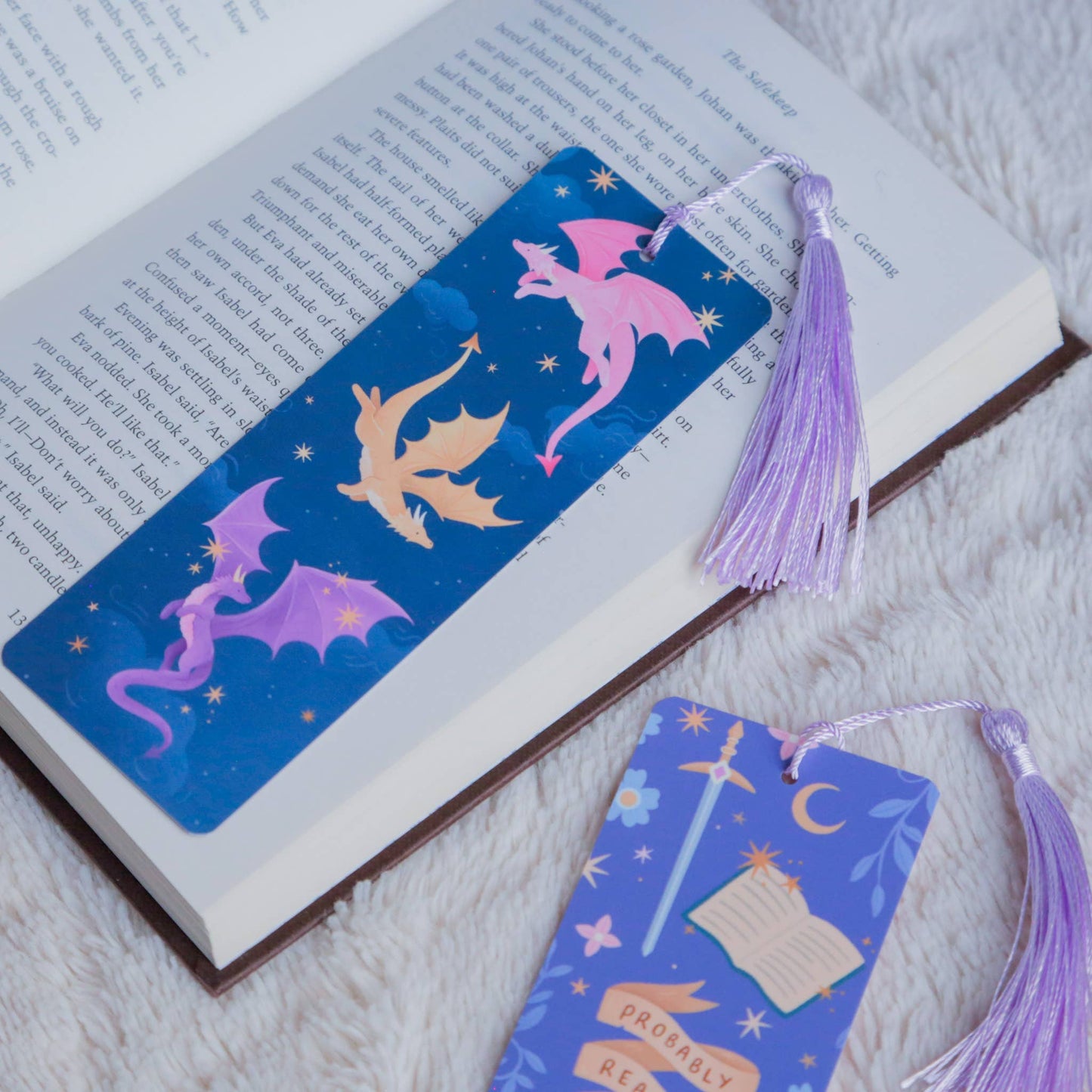 Dragon Bookmark with Tassel | Fantasy Bookmark for Booklovers