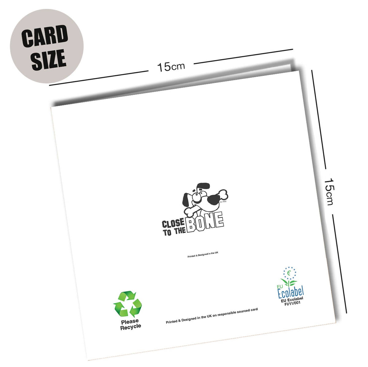 Close to the Bone Greeting Cards and Gifts - Snowman Christmas Card – To My Favourite Person at Christmas