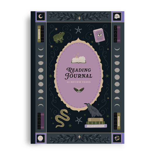 Whimsy Witch Reading Journal – 50 Book Review Notebook | Hopscotch Paper Co.