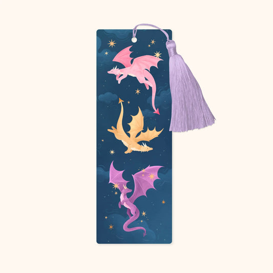 Dragon Bookmark with Tassel | Fantasy Bookmark for Booklovers