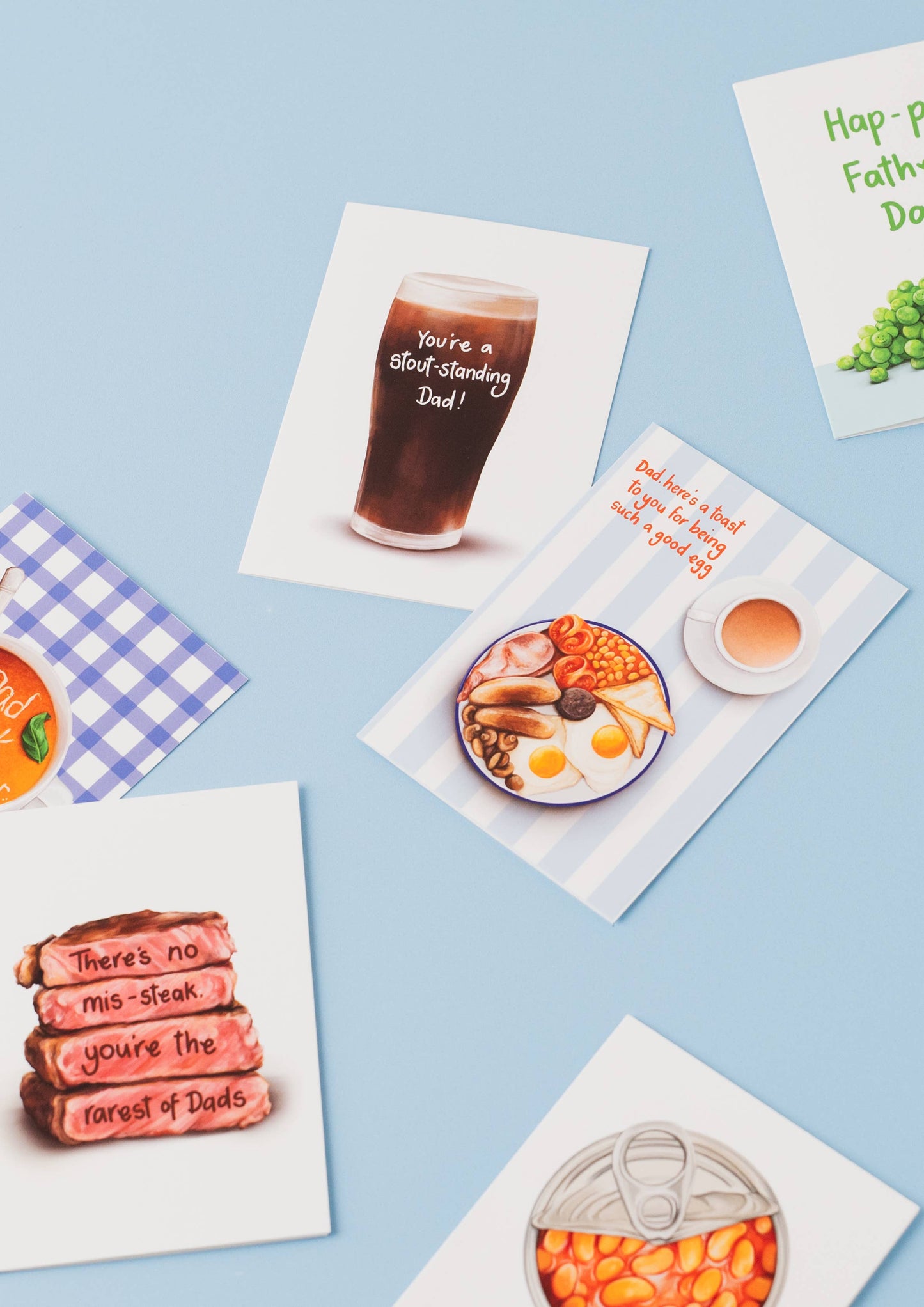 Katie Tinkler illustration - To A Stout-Standing Dad - Guinness/Beer Father's Day Card