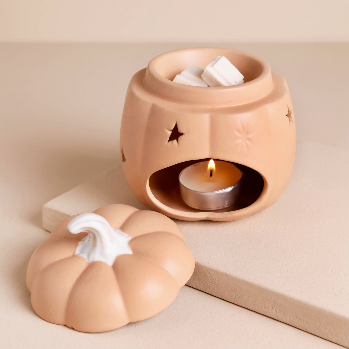 Starry Ceramic Pumpkin Wax Warmer - Lisa Angel