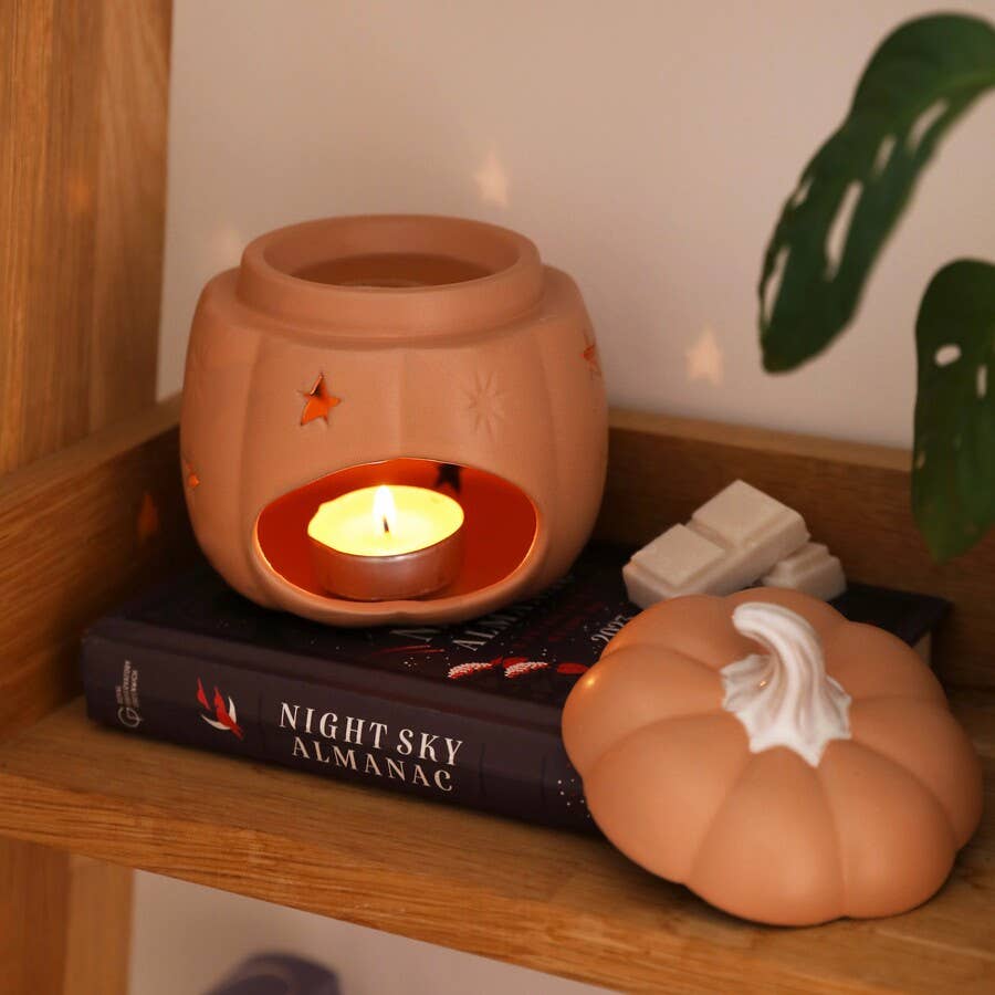 Starry Ceramic Pumpkin Wax Warmer - Lisa Angel