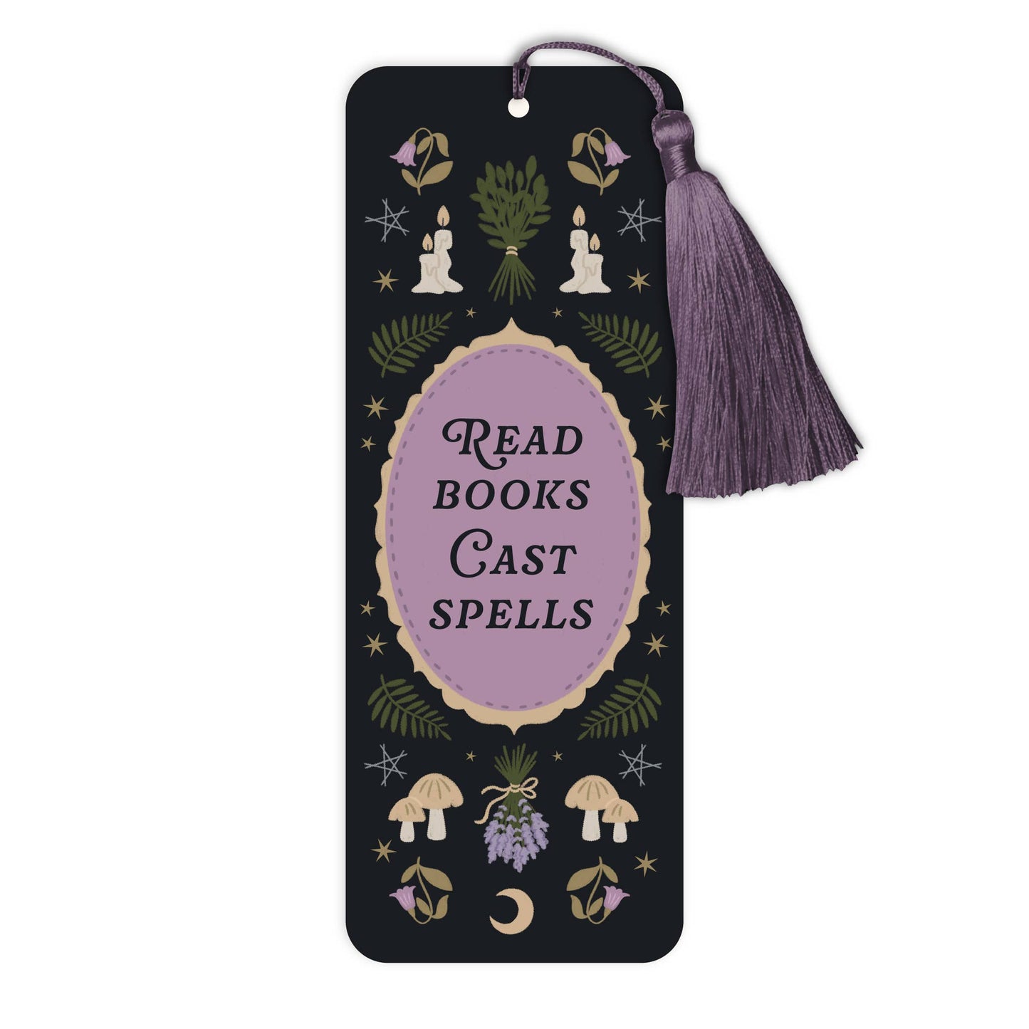 Hopscotch Paper Co. - Read Books Cast Spells Bookmark with Tassel – Witchy Gift