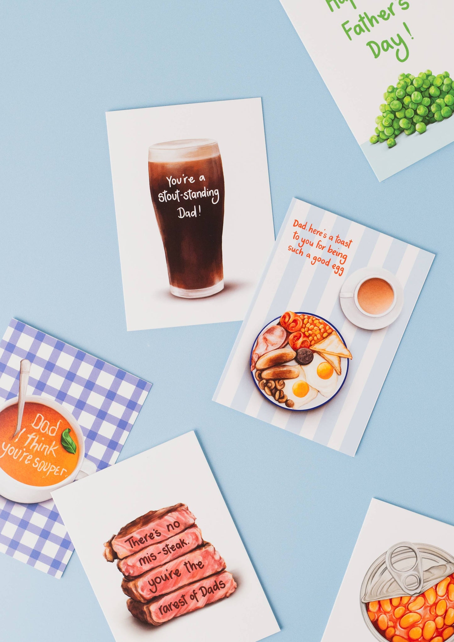 Katie Tinkler illustration - To A Stout-Standing Dad - Guinness/Beer Father's Day Card