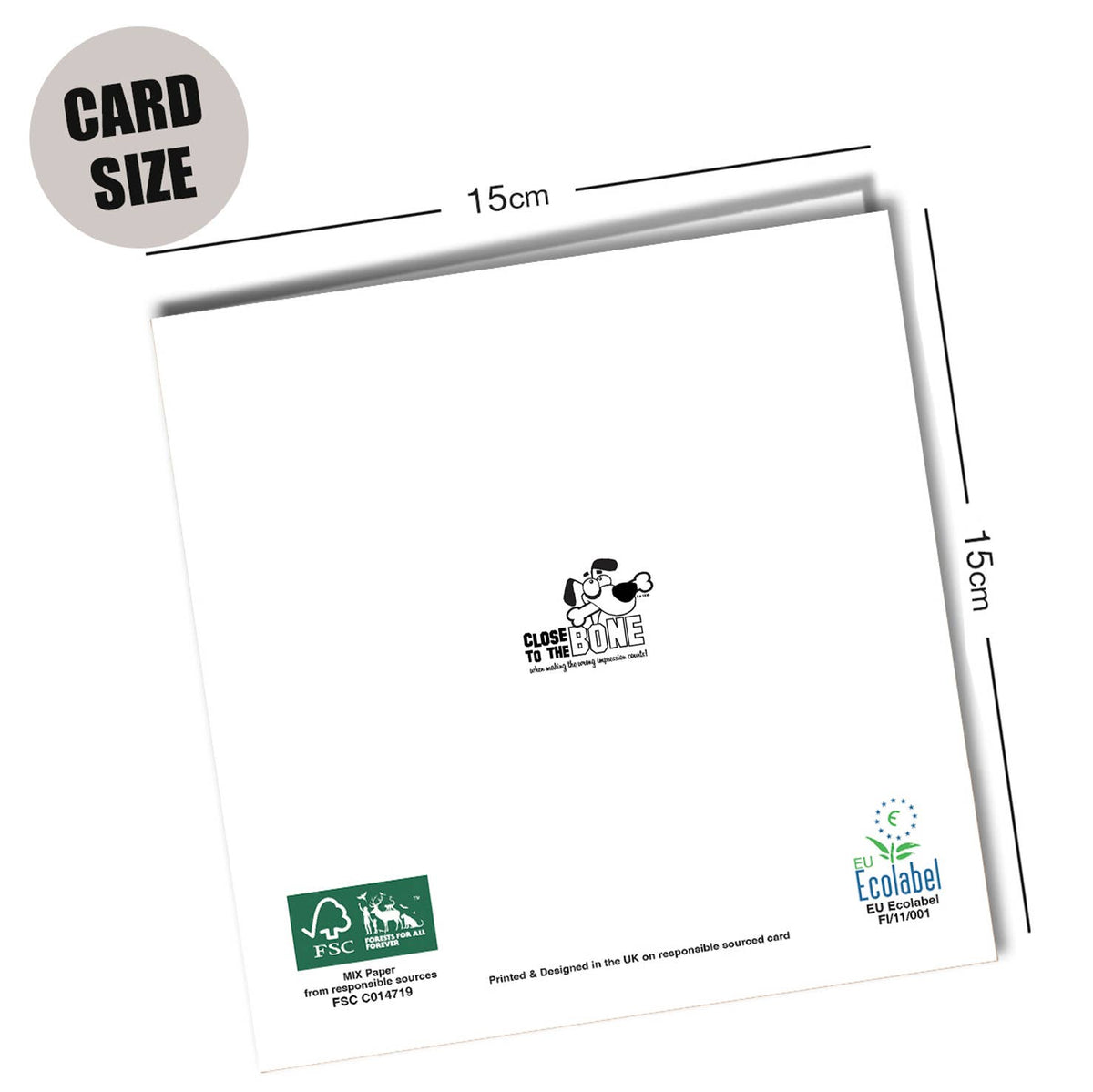 Close to the Bone Greeting Cards and Gifts - #376 Look at the stars T*** Birthday Card | Funny Rude