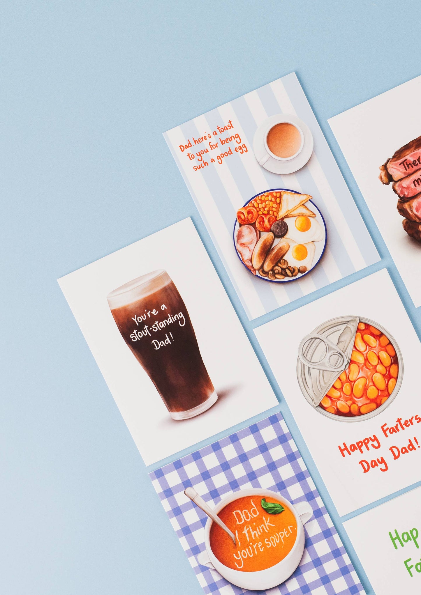 Katie Tinkler illustration - To A Stout-Standing Dad - Guinness/Beer Father's Day Card