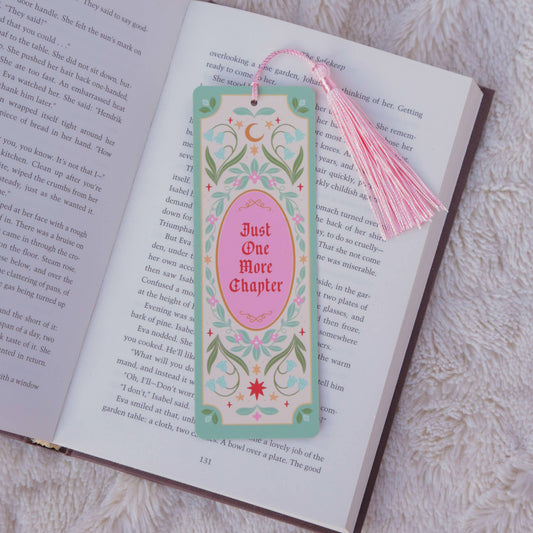 Just One More Chapter Fantasy Bookmark with Tassel – Hopscotch Paper Co.