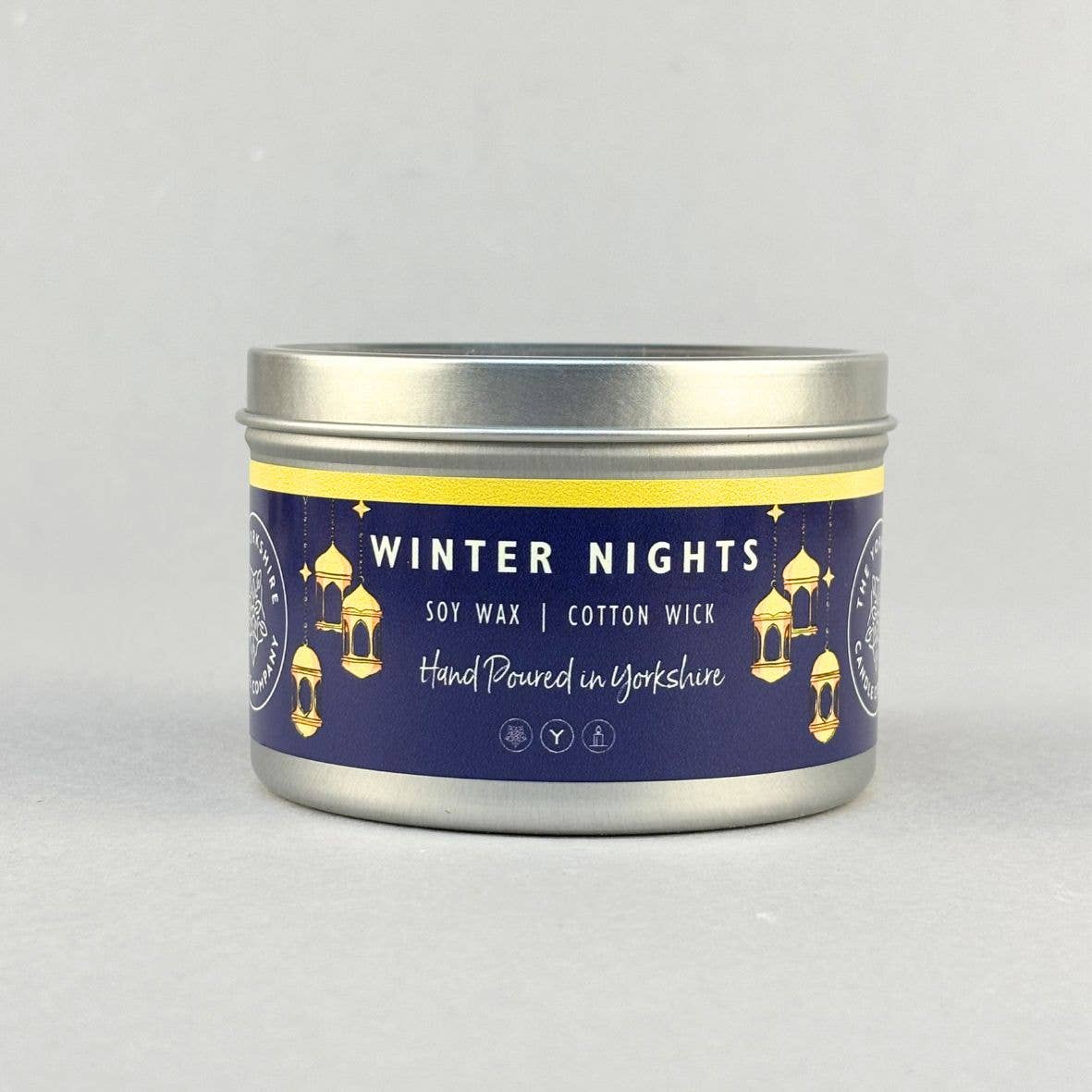 The Yorkshire Candle Company Limited - Winter NIghts Large Tin | Scented Candle | Soy Wax