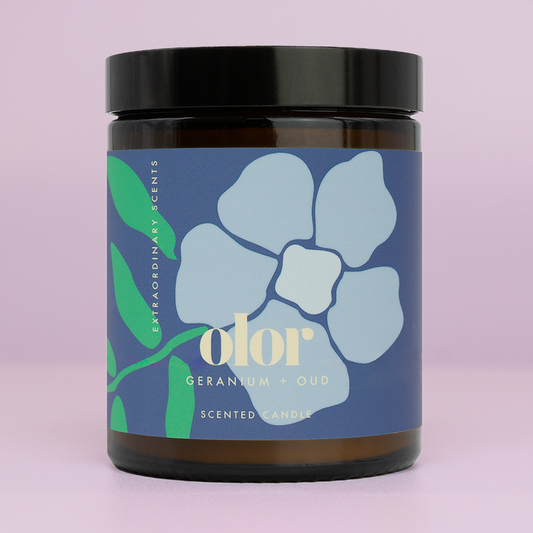 OLOR - Geranium + Oud Jar Candle