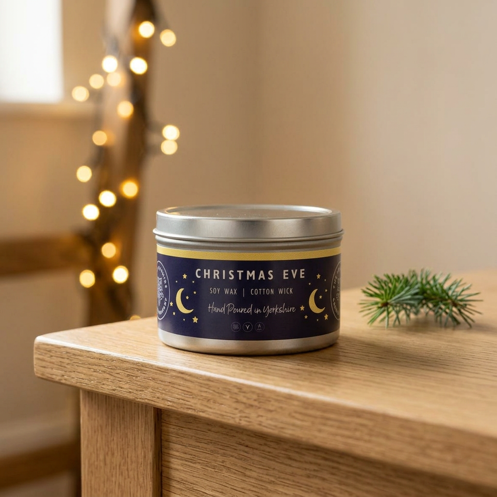 Christmas Eve candle lifestyle image