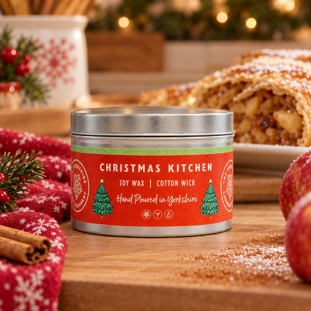 Christmas Kitchen candle lifestyle photo