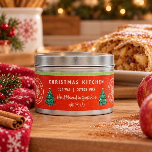 Christmas Kitchen candle lifestyle photo