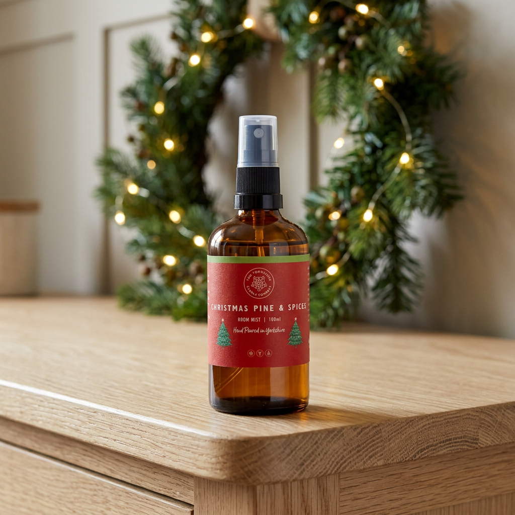 Christmas Pine & Spices room mist lifestyle image