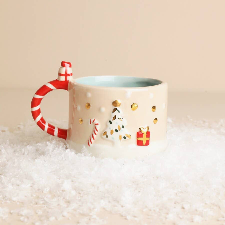Small Winter Wishes Ceramic Christmas Mug - Lisa Angel