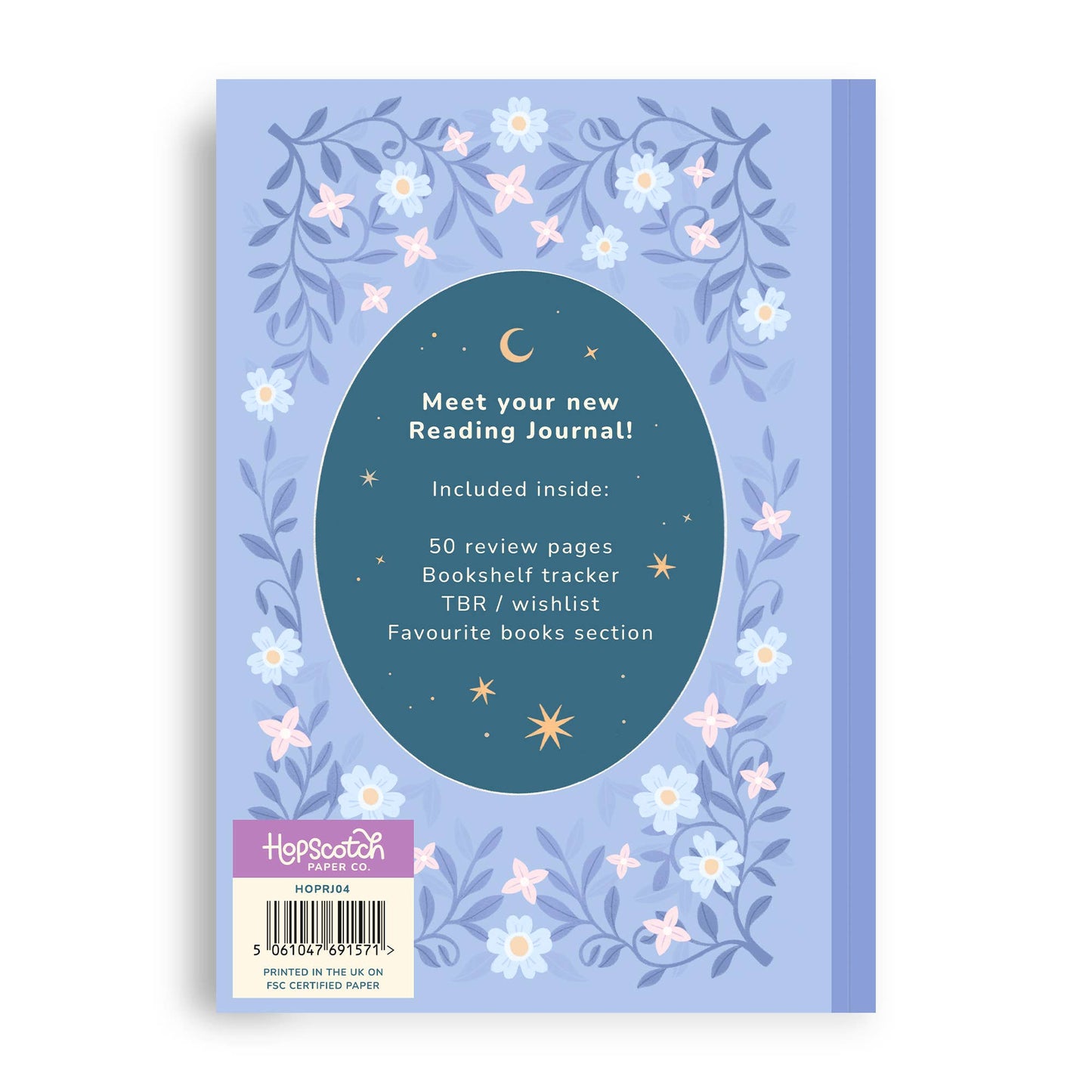 Hopscotch Paper Co. - Reading Journal Dragon, Cosy Quest – 50 Book Review Notebook